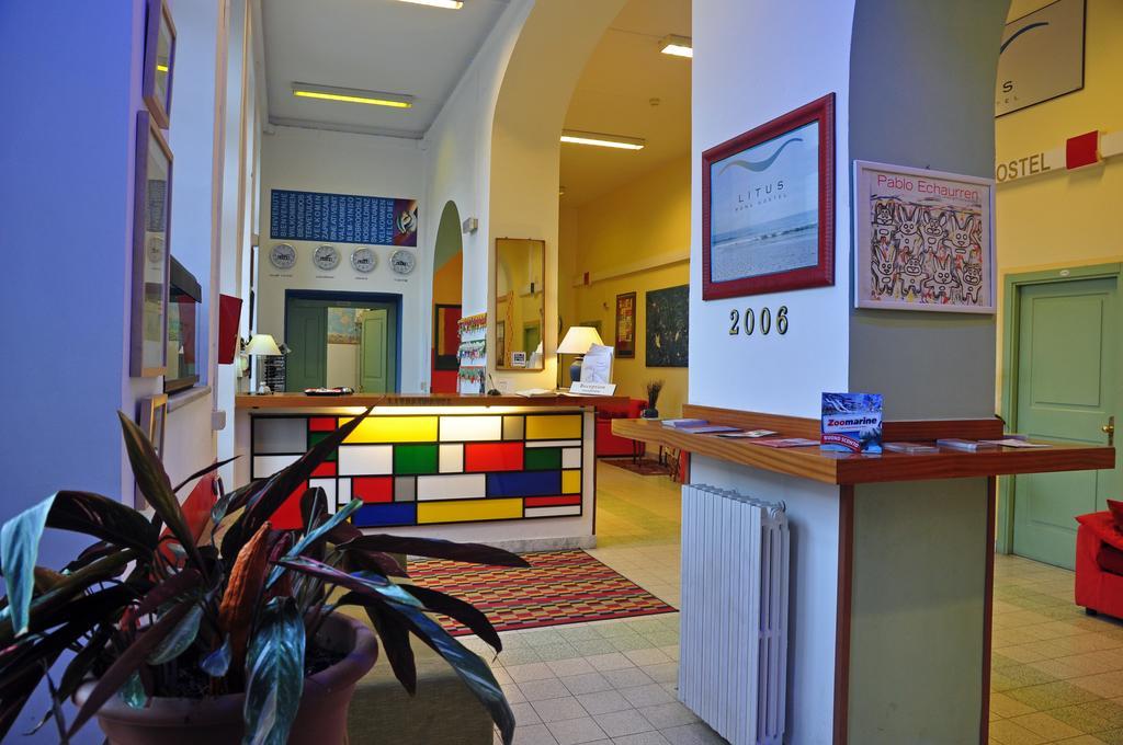 Litus Roma Hostel Lido di Ostia Exterior photo The lobby of the hotel