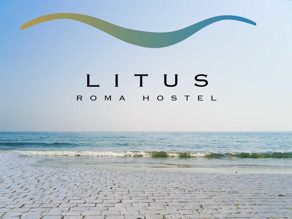 Litus Roma Hostel Lido di Ostia Exterior photo Litus Roma Hostel Logo
